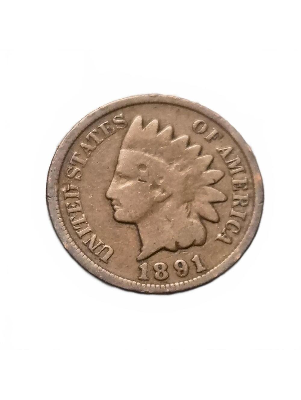 1891 Indian Head Penny Nice Coin #246